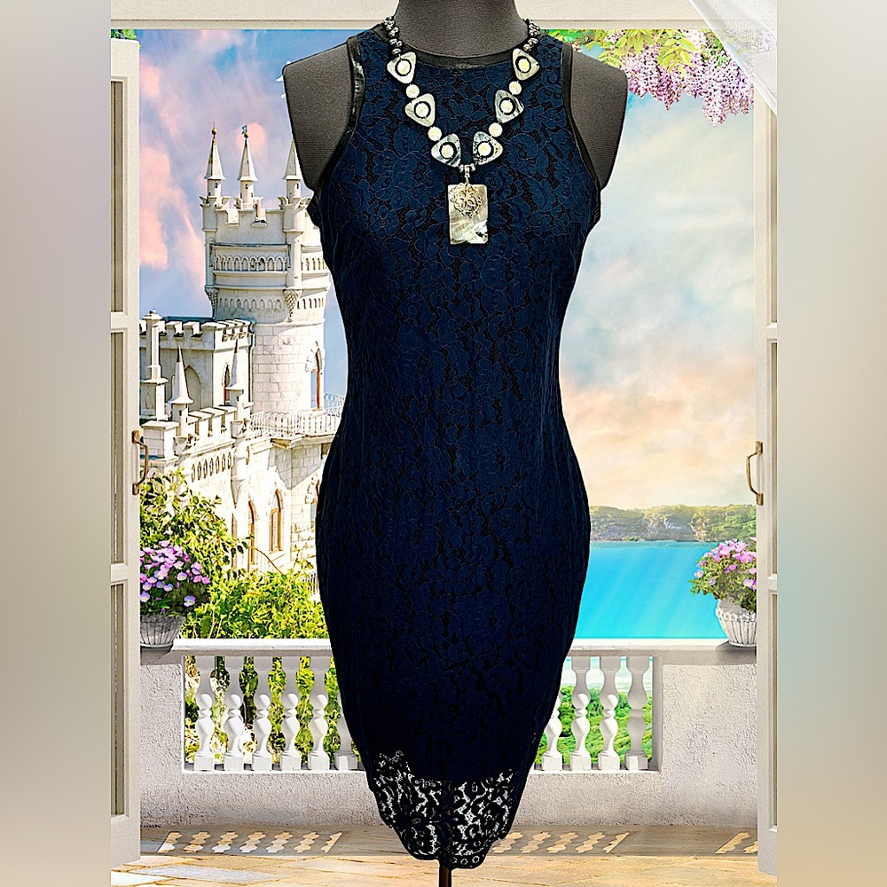 Alexia Admor Small Navy Blue Lace Bodycon Dress | Cocktail, Wedding, For…